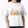 Sleepy Ghost with Coffee | Cozy Cute Aesthetic | Kawaii Spooky Relaxing Design by The Mood Index