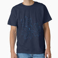 Blue Dot Maple Leaves by RoydonRoadTees