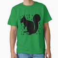 Squirrel and Acorns in Black by AlteredAtelier