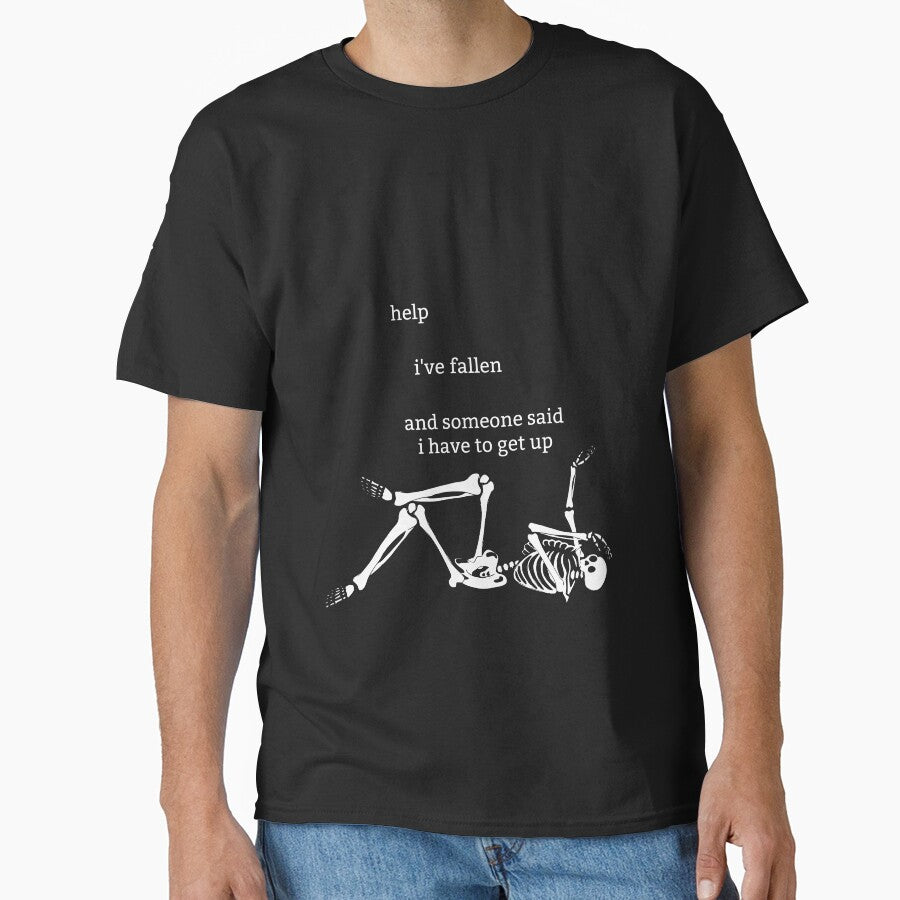 Copy of Sassy Skeleton "Help I've fallen" Funny Saying by sassyskeleton