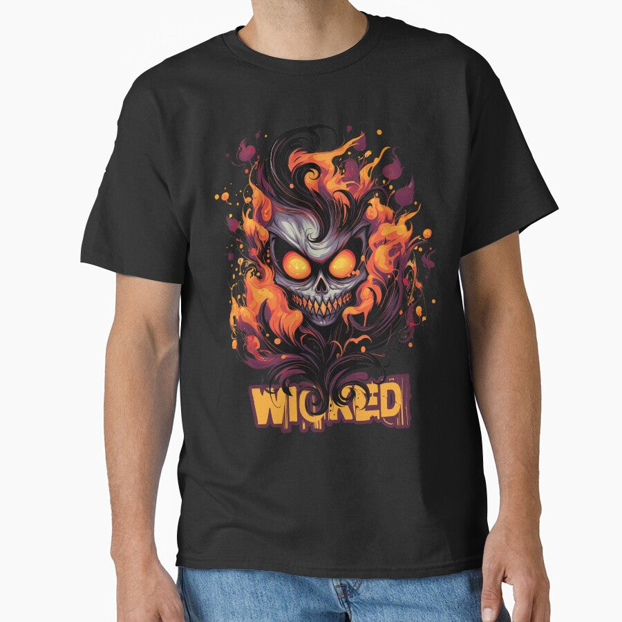 Wicked Yokai Fire Demon - Spooky Ghost Halloween by InkyGenies