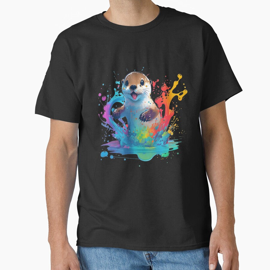 A Happy Otter Playing with Colors by SmileOtter