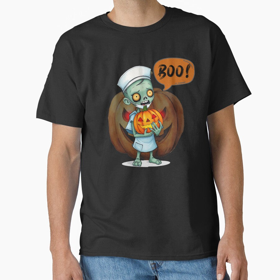 Zombie Nurse With Pumpkin by TestudoDesign