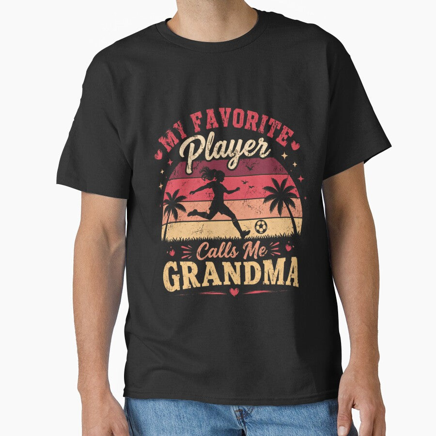 My Favorite Player Calls Me Grandma Soccer Football Grandparent by SkeletonsDanger