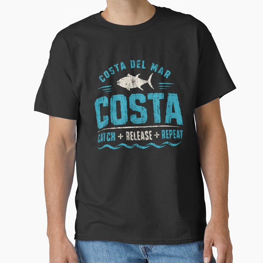 Costa Del Mar Costa Catch Release Repeat Fishing Angler Fisherman by HumansStuck12