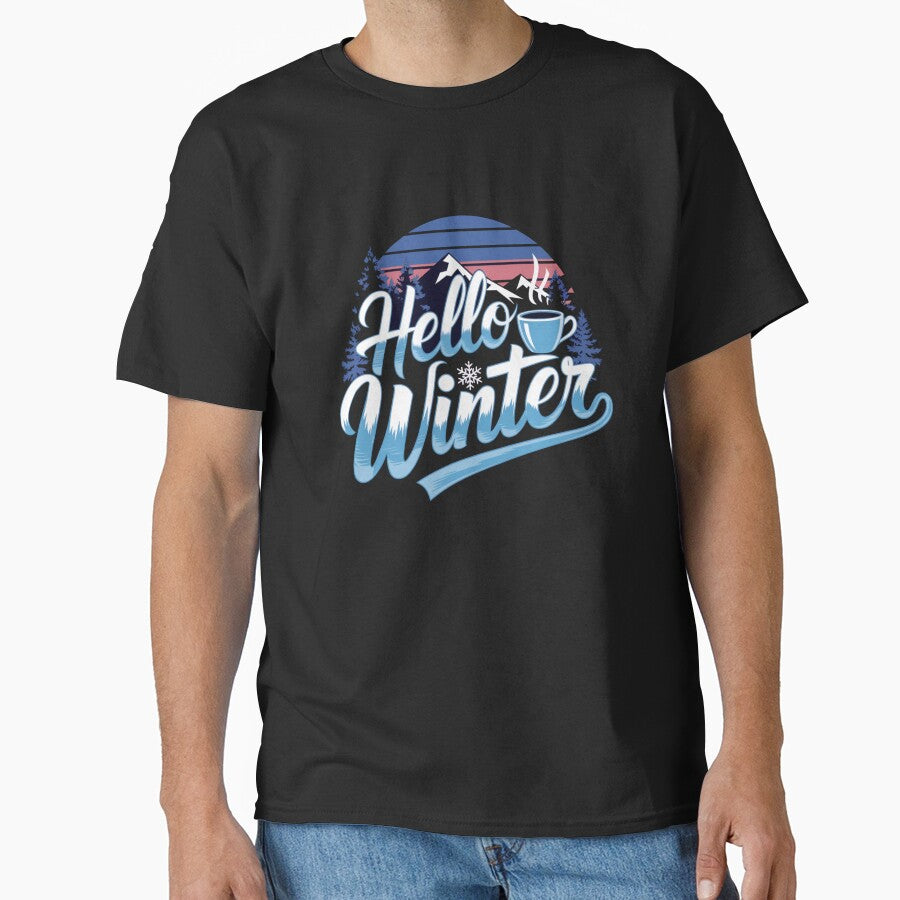hello winter T-Shirt by Kirolous  Safwat