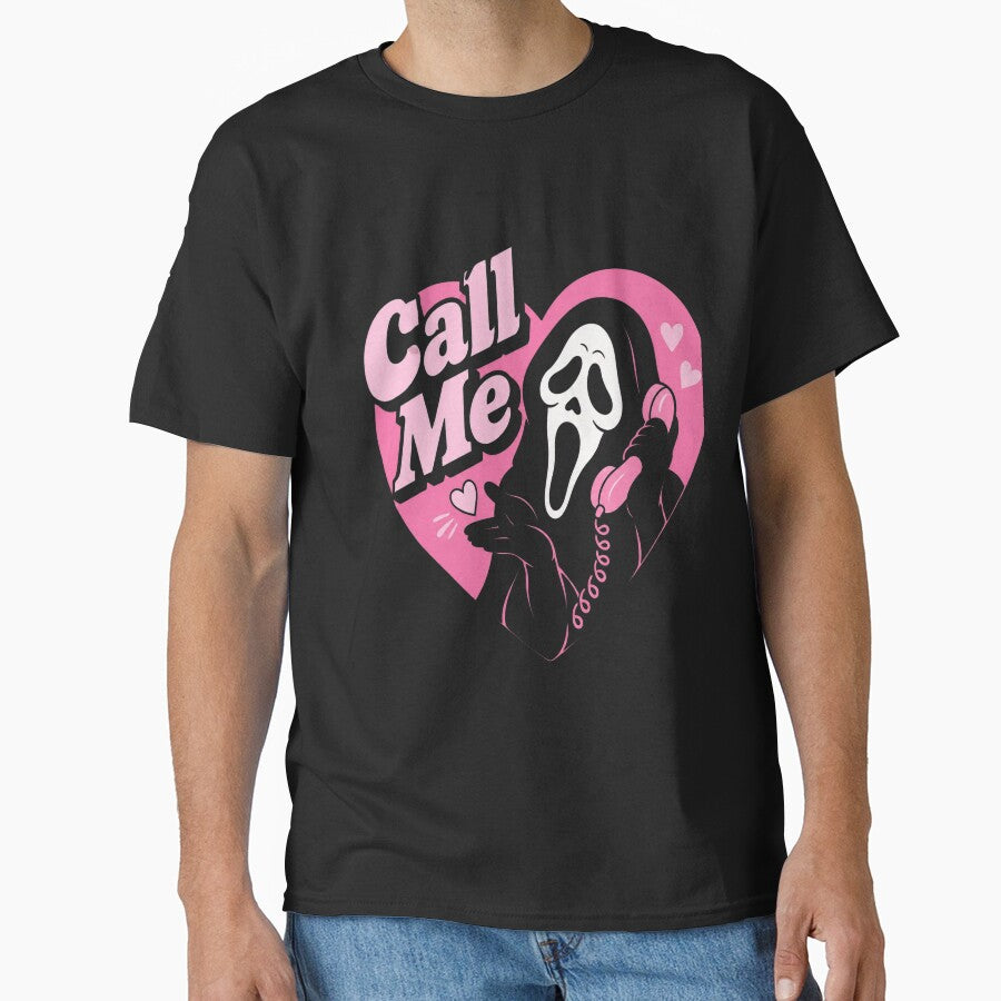 Call Me Ghostface Pastel Goth Graphic for Horror Fans by AubreeWu