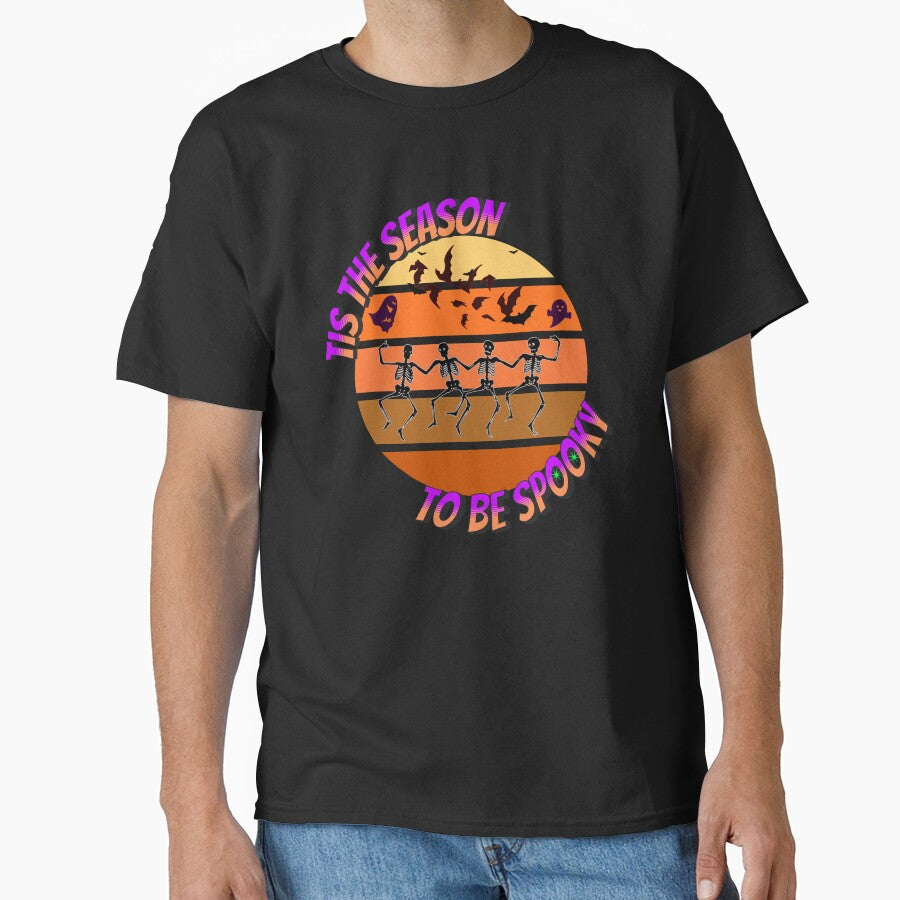 Tis The Season To Be Spooky Halloween Skeleton Ghost Creepy Horror Scary by CarantinedChaos