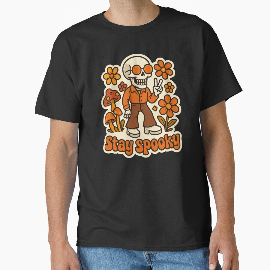 Retro Groovy Skeleton Halloween by Cute-Nature