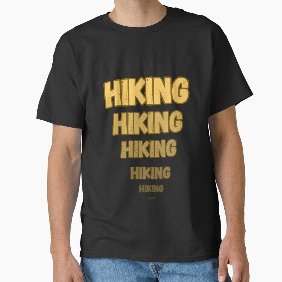Hiking Funny T-Shirt for hiking boys and girls by Gracjan Mikitin