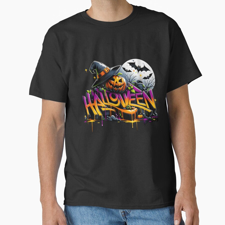 Halloween pumpkin – Spooky Halloween Watercolor Design for Apparel & Decor by artedigital99