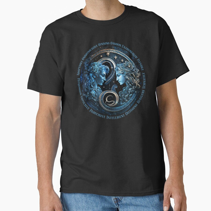 Gemini T-Shirt, Horoscope T-Shirt, Birthday T-Shirt, Zodiac Sign T-Shirt by Graphitti Squad