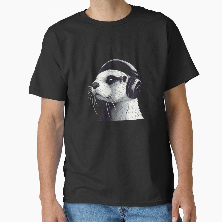 Cute otter music lover by Relephants