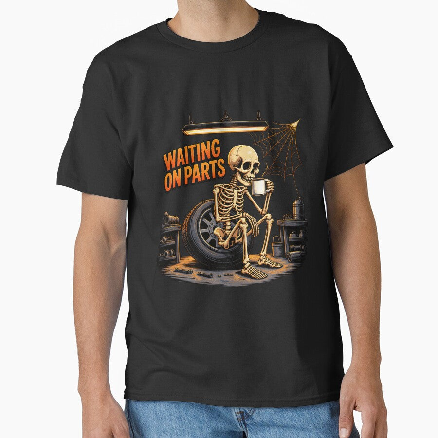 Waiting On Parts Mechanic Skeleton by netimdomains