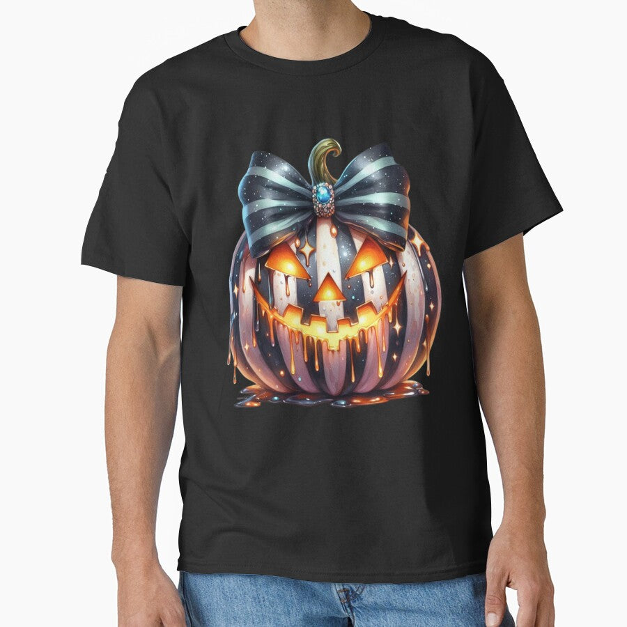 Spooky Pumpkin Halloween T-Shirt | Cute & Scary Jack O’Lantern Design by JolantaCzop