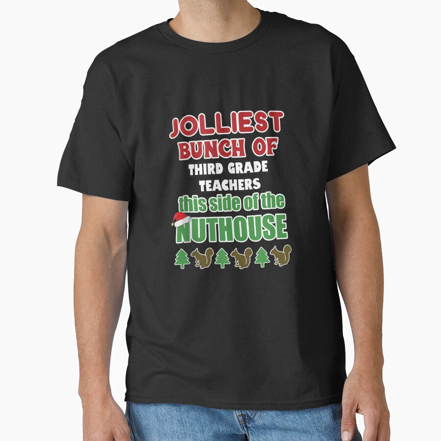Funny Christmas for Third 3rd Grade Teachers Matching by Clayton-Bowman