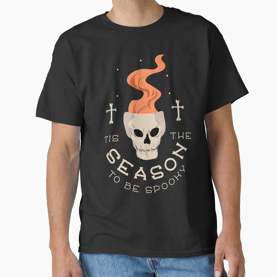Tis The Season To Be Spooky - Halloween Skull by MnEmzStudio