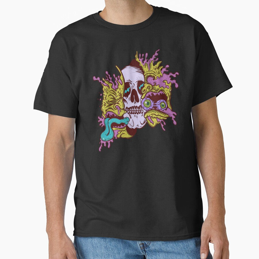 Spooky halloween skull by Hoetoons