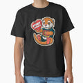 "Otterly Adorable" Vintage Funny Otter Lover Cute T-Shirt by Witty Shirts
