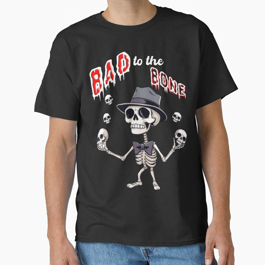 Bad to the bone, funny skeleton by Lolly's Lane Shoppe