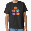 Colorful Jack O Lantern Pumpkin Cluster Halloween Design by alizye