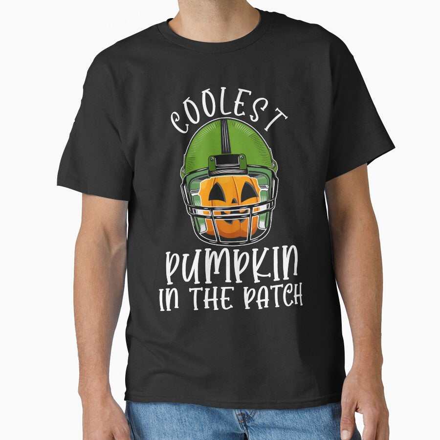 Coolest Pumpkin Wearing Football Helmet In The Patch Halloween Costume by bucktundBr