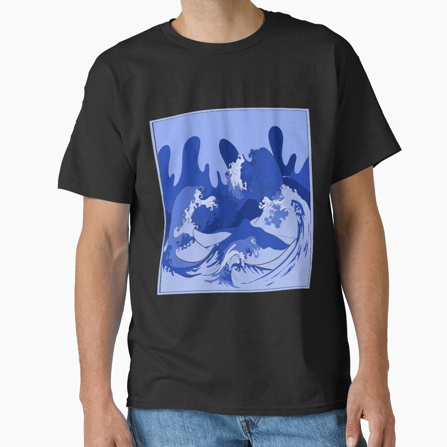 Wave Blue Pastel Goth by bestshirtdesign