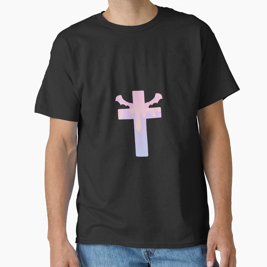 pastel goth cross w/ wings by cottonlacey