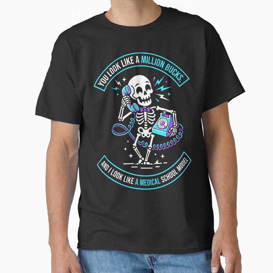 Funny Skeleton Phone Call - Medical School Model Quote by MyHappyArtShop