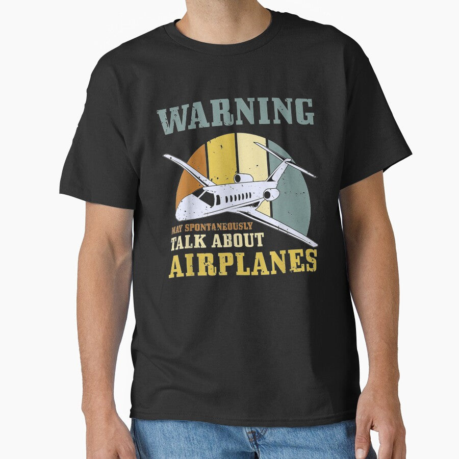 Warning Talk About Airplanes Design Aviation Gift Mechanic by tolivia