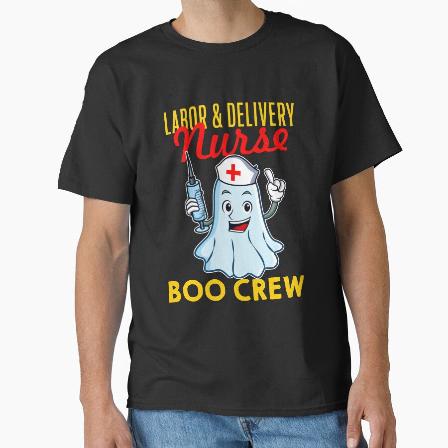 Labor & Delivery Nurse Boo Crew Cute Halloween by TrendJunky