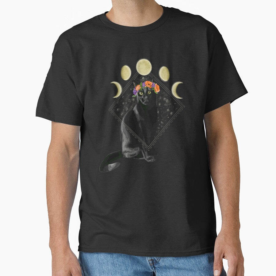 Black Moon Cat by DrawBotanical