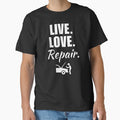 Live, love, repair. Funny car mechanic dad quote or saying for husband job profession by NBSStore