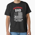 Mechanic Dad Vintage USA Flag Handyman Father's Day Car Men by clothesy7