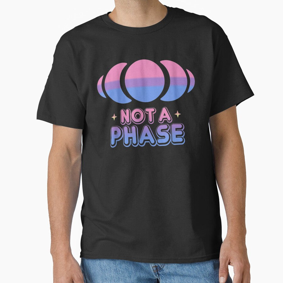 Pastel Goth Not A Phase Kawaii LGBT Bi Pride Flag Moon by DeannaMarks
