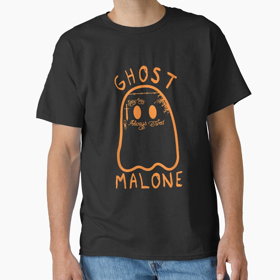 Cute Ghost Malone Fall Season Funny Halloween Spooky Season by AdamBuffom