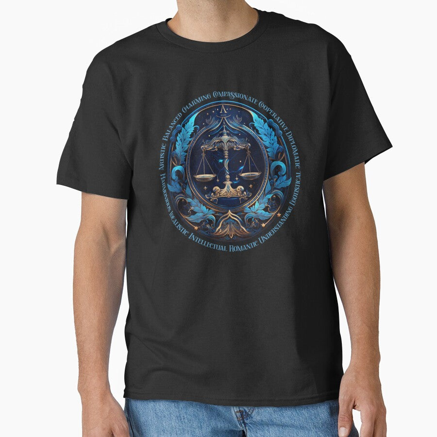Libra T-Shirt, Horoscope T-Shirt, Birthday T-Shirt, Zodiac Sign T-Shirt by Graphitti Squad