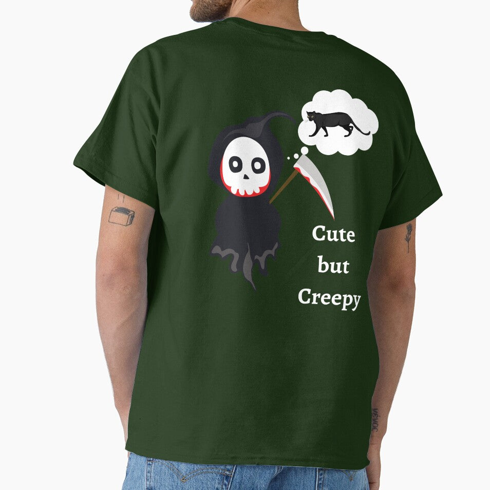 Cute but Creepy Grim Reaper Dream Black Cat by healthybrains