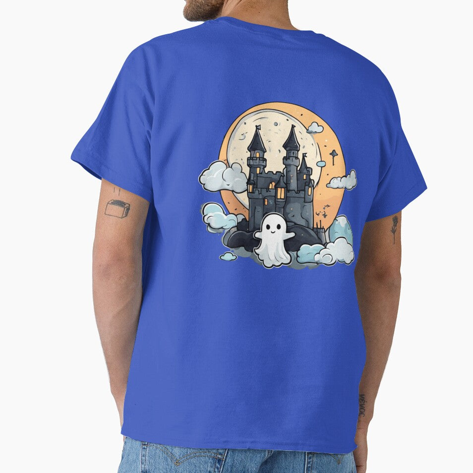 Haunted Castle and Cute Ghost by chrismaecanes