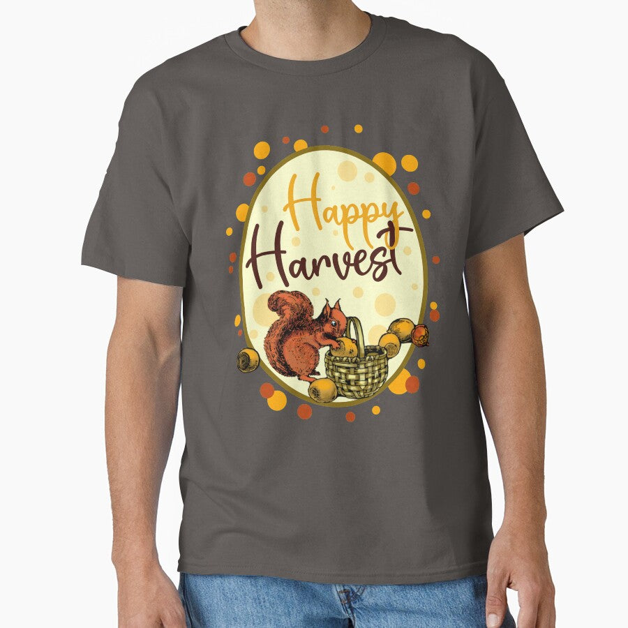 Happy Harvest Squirrel by sandpiperstudio