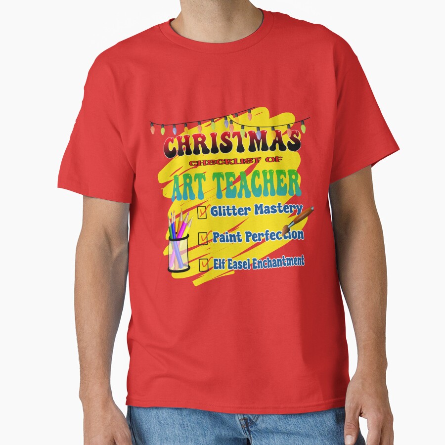 Christmas checklist of art teacher by Rajasekar