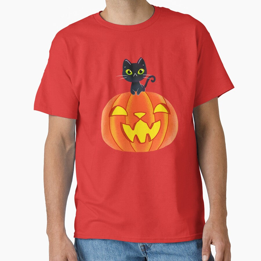 Cat pumpkin - Funny Halloween by Hoetoons