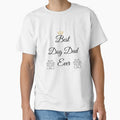 Best Dog Dad Ever Minimalist T-Shirt Funny Pet Lover Gift by Refinedpaws