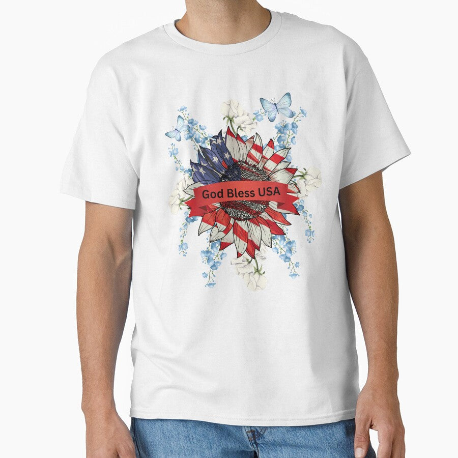 God Bless USA by Kennedy Fun Tee's
