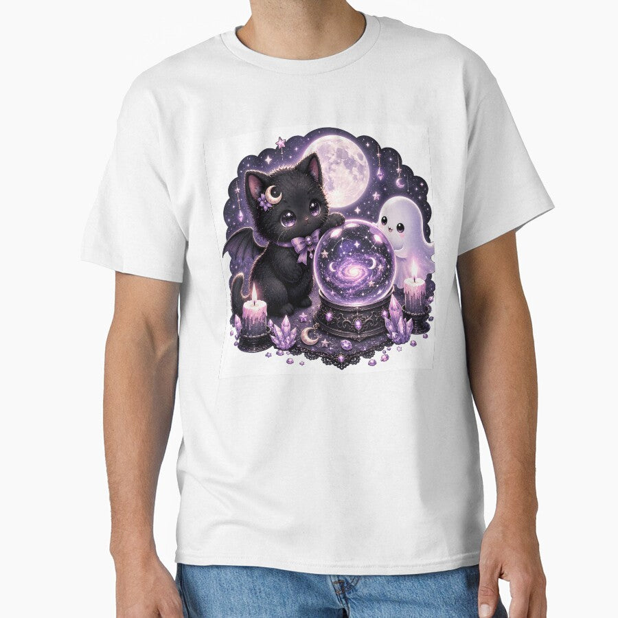Pastel Gothic Crystal Ball Kitten Sticker by Sangrariel
