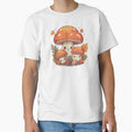 Adorable Mushroom Family - Cute Autumn Forest Illustration by sirenandscript