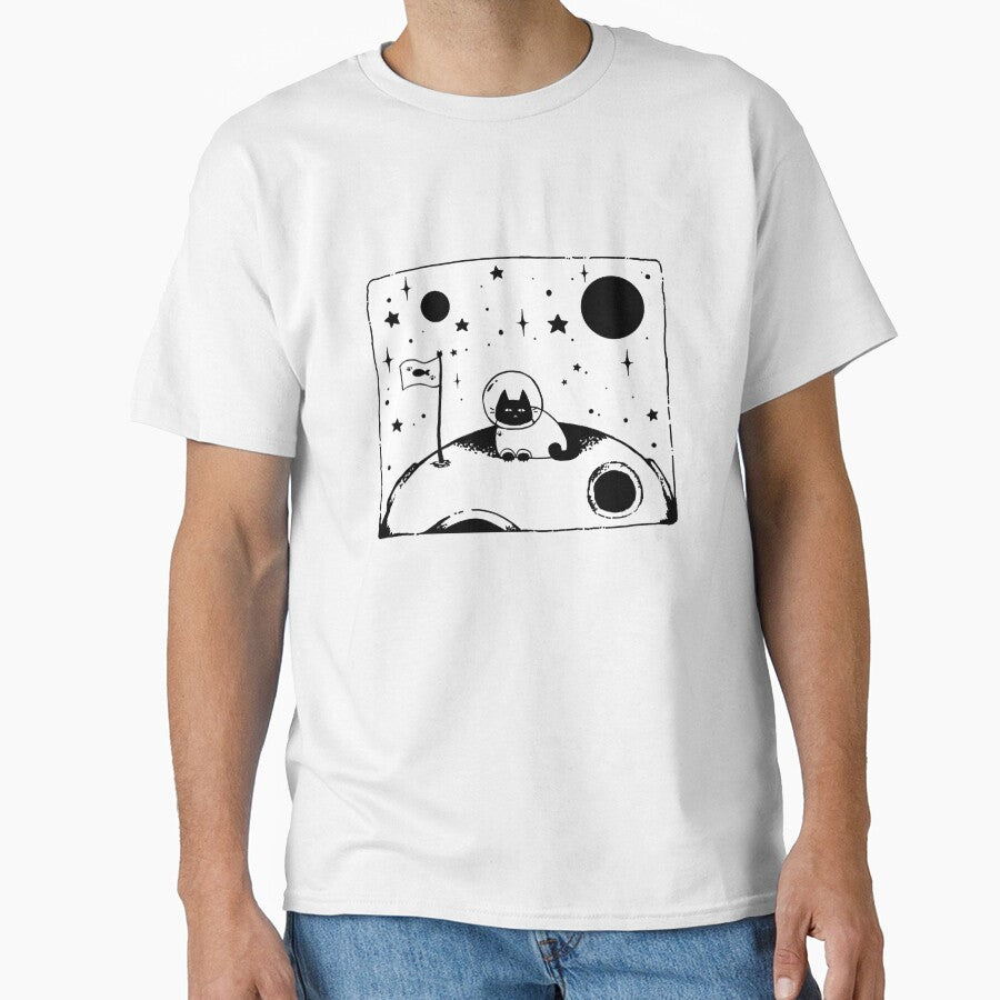 Space Cat Moon Landing by xSnoozyx