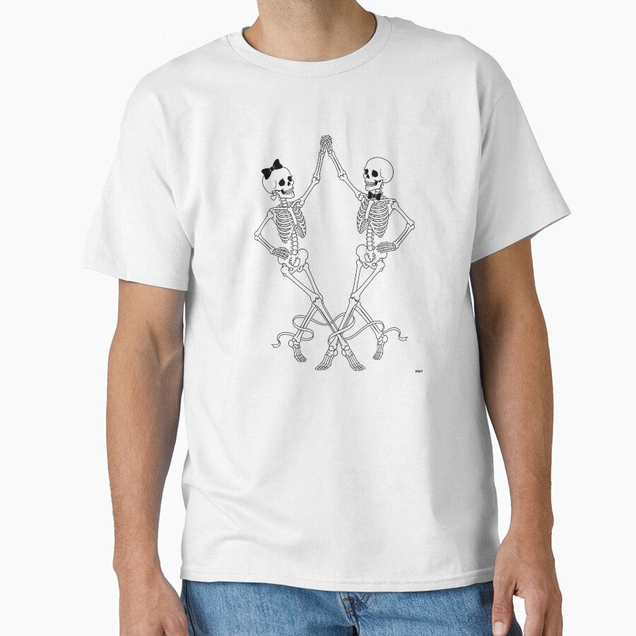 Skeleton Couple Dancing Together by Qenlo