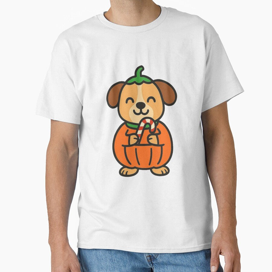 Dog in Pumpkin Costume – Cute Halloween Animal by Confuzz1ed