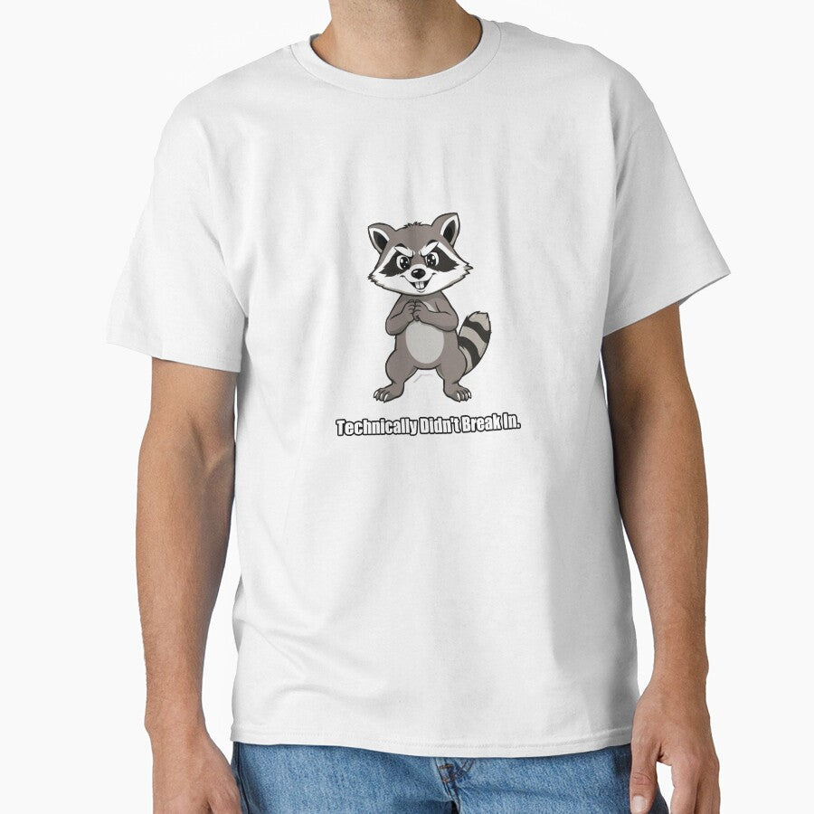 Raccoon Sticker - Technically Didnt Break In Funny Raccoon Gift by pawdrops